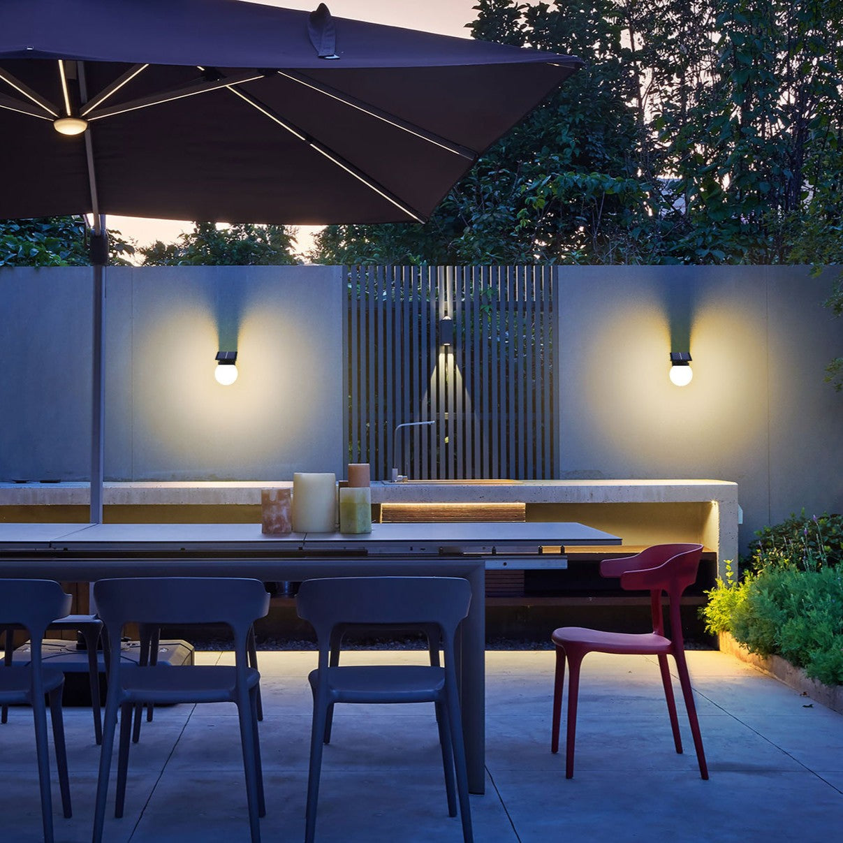 Nuvor - Applique murale solaire extérieure étanche IP65