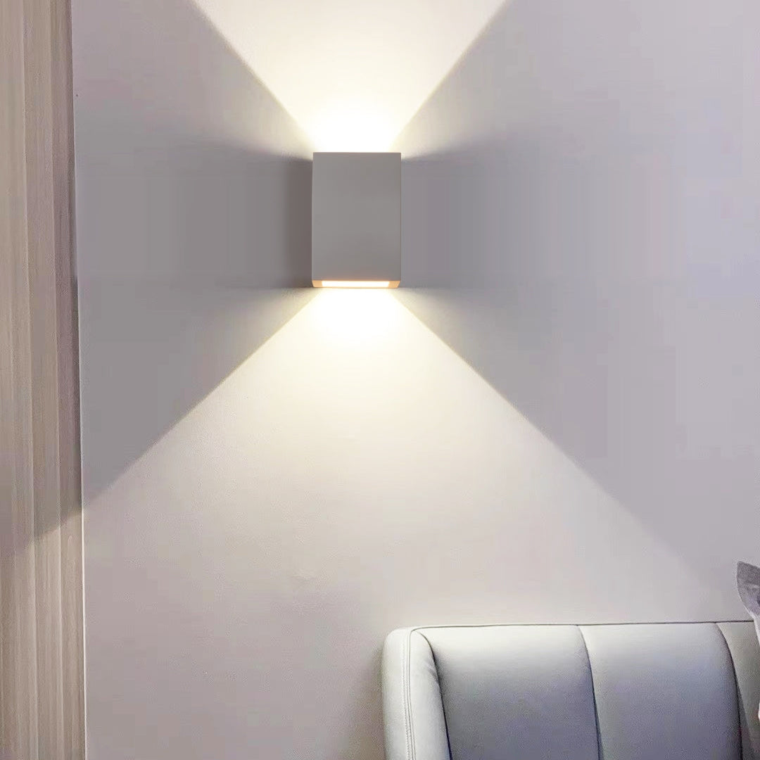 Lumetrax – Minimalist Stone Travertine Cube Wall Light