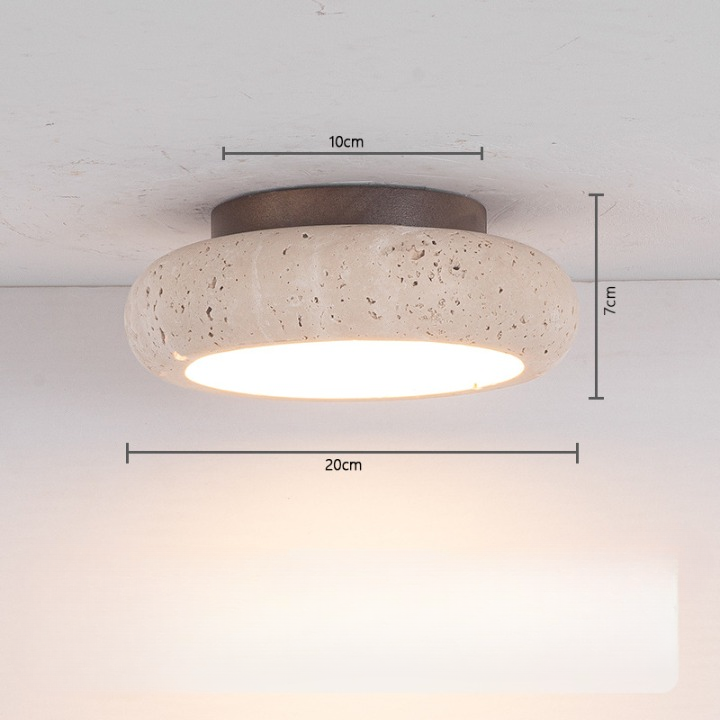 Travura – Retroloftlampe i Travertin