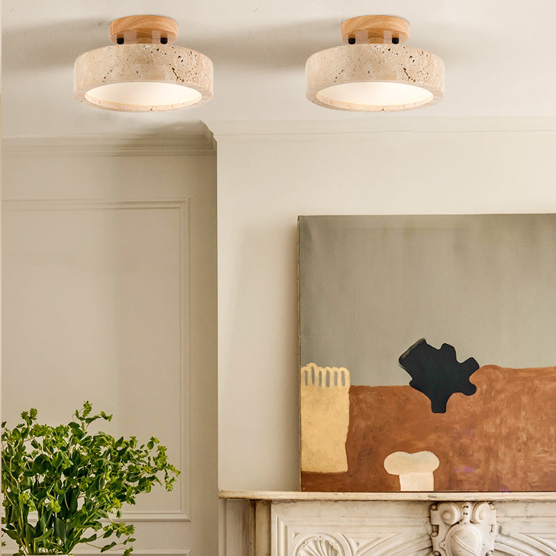 Travara - Travertine LED Ceiling Light