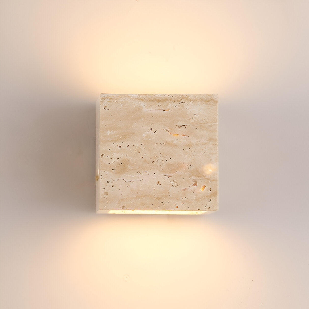 Terravix – Travertine Stone Minimalist Outdoor LED Wall Light