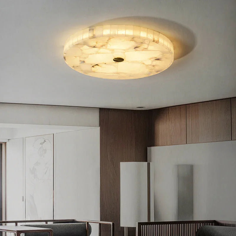 Maelis – Marble Flush Ceiling Light