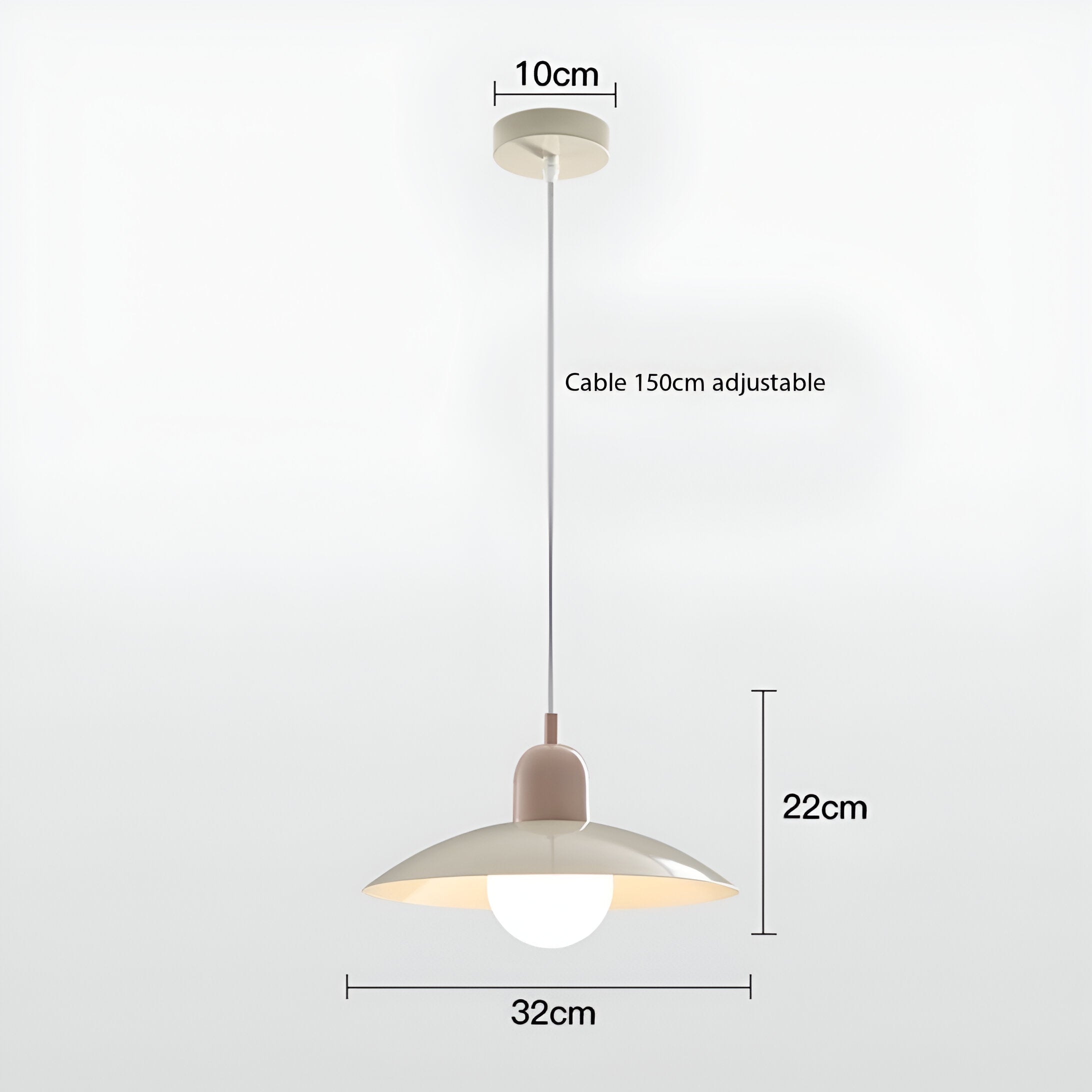 Ellis – Nordisk Moderne Macaron Bauhaus Loftlampe