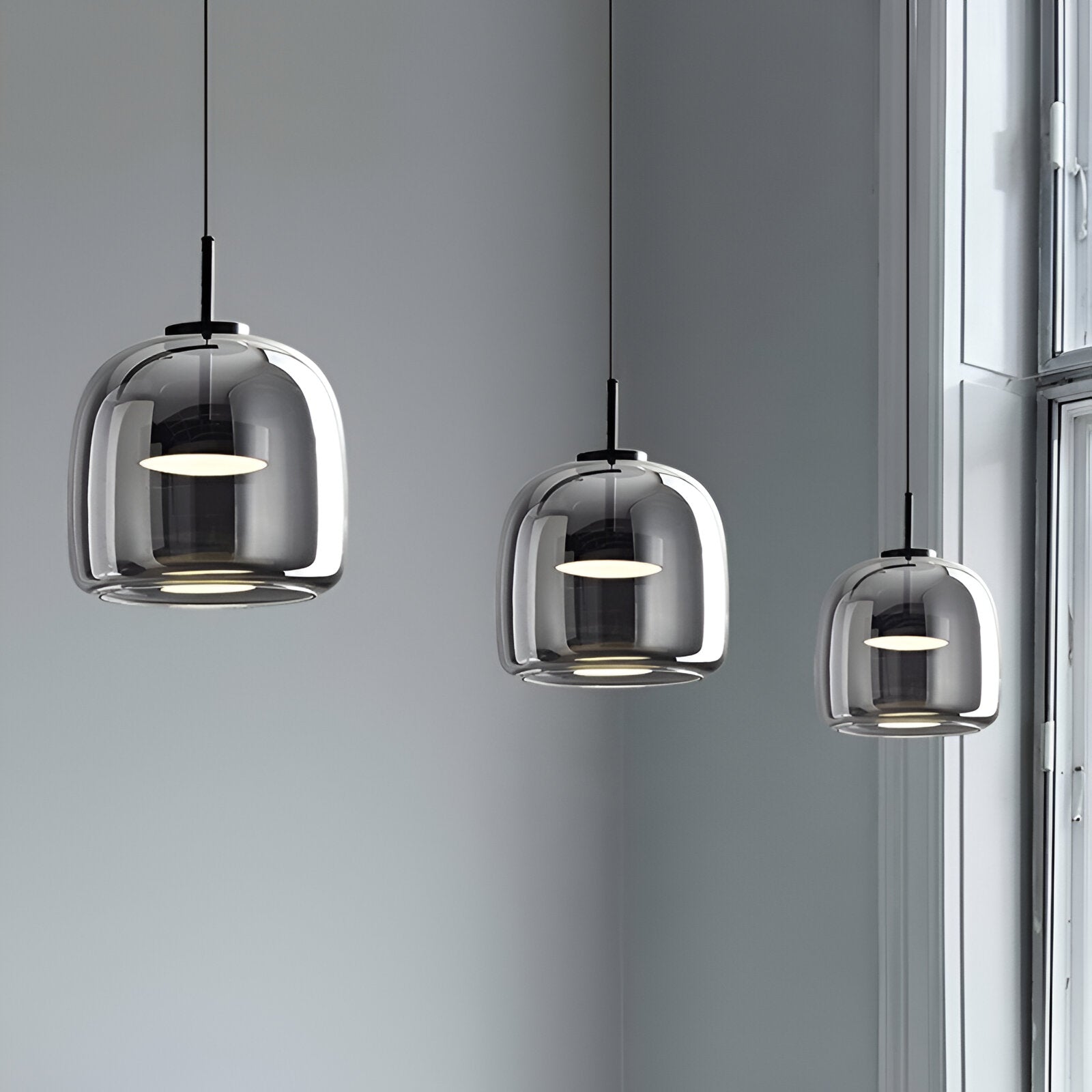 Vetrail - Retro Modern Glass LED Pendant Light