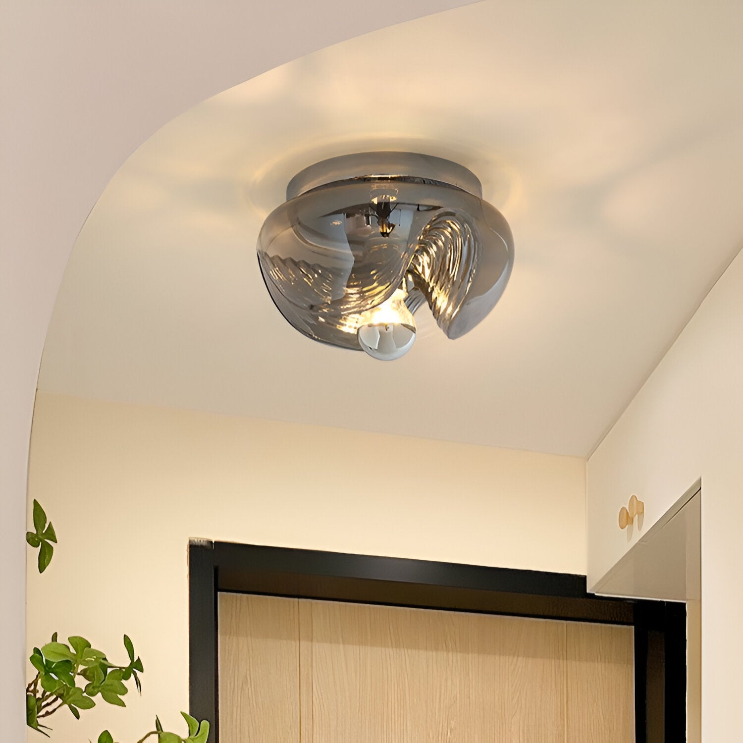 Baurette – Lampada da soffitto a navata medievale francese vintage Bauhaus