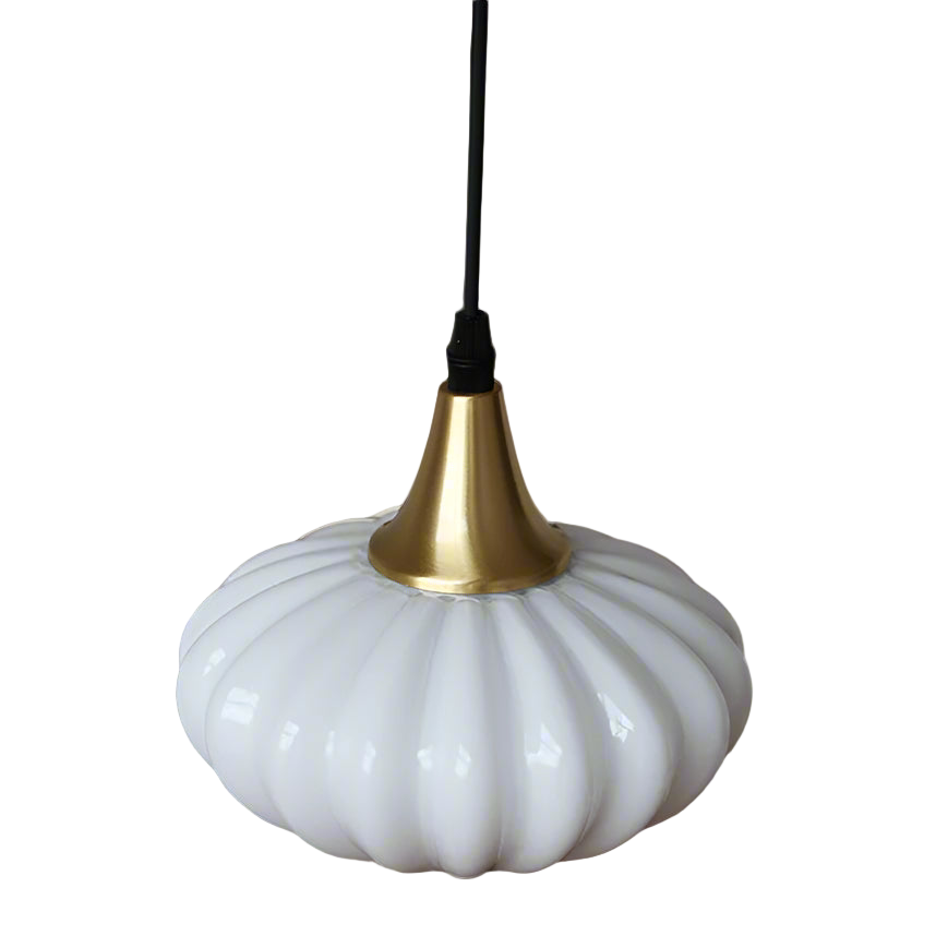 Zanthera – Vintage Retro White Jade Glass Pendant Light
