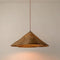Calyran - Retro Scalloped Woven Rattan Pendant Light