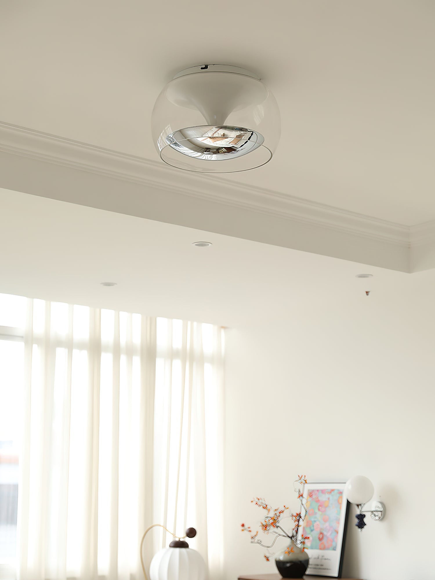 Eshara - Suspension en verre nordique pour plafond