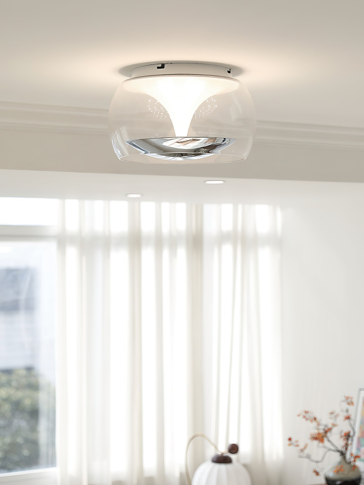 Eshara - Suspension en verre nordique pour plafond