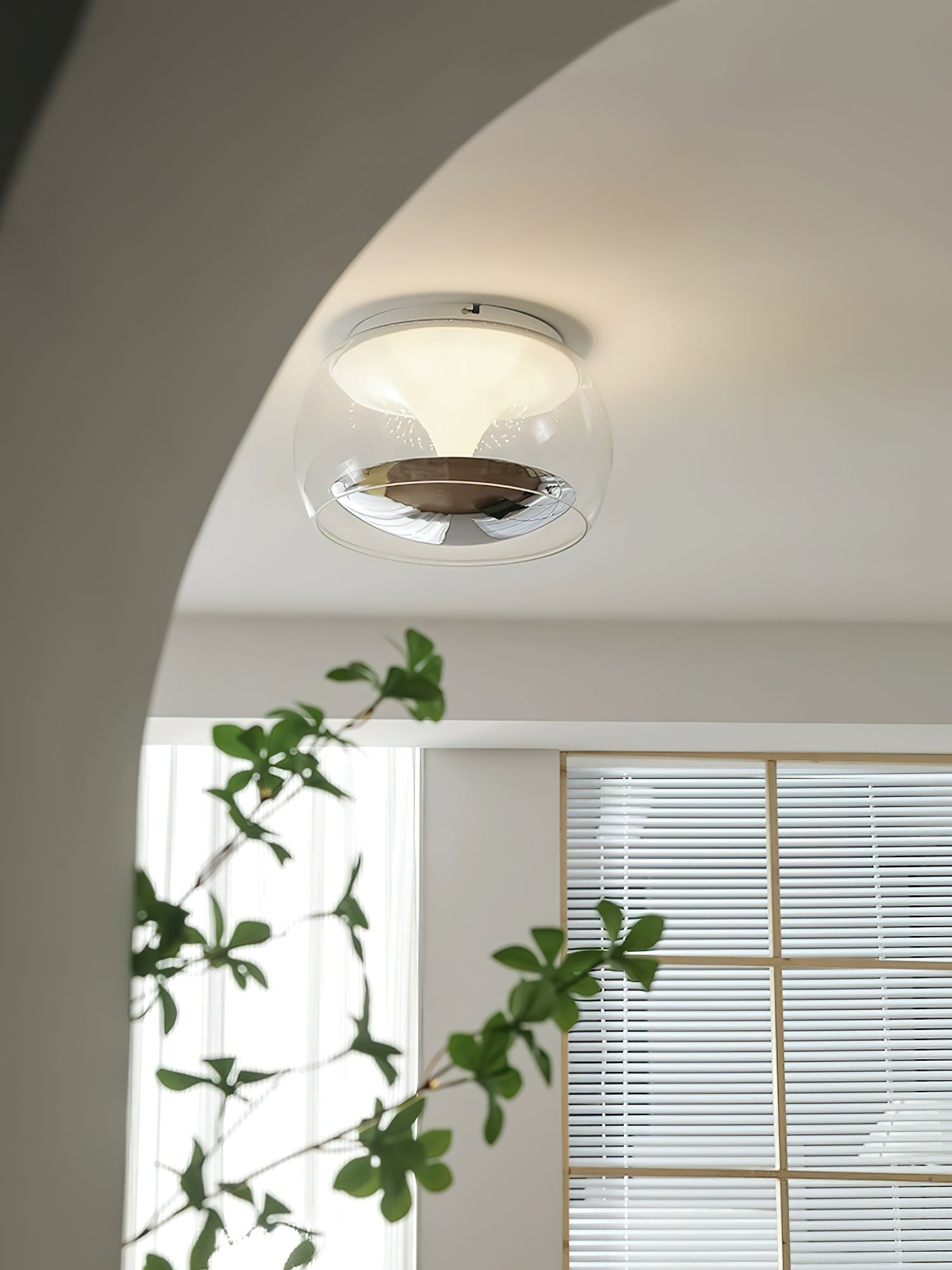 Eshara - Suspension en verre nordique pour plafond