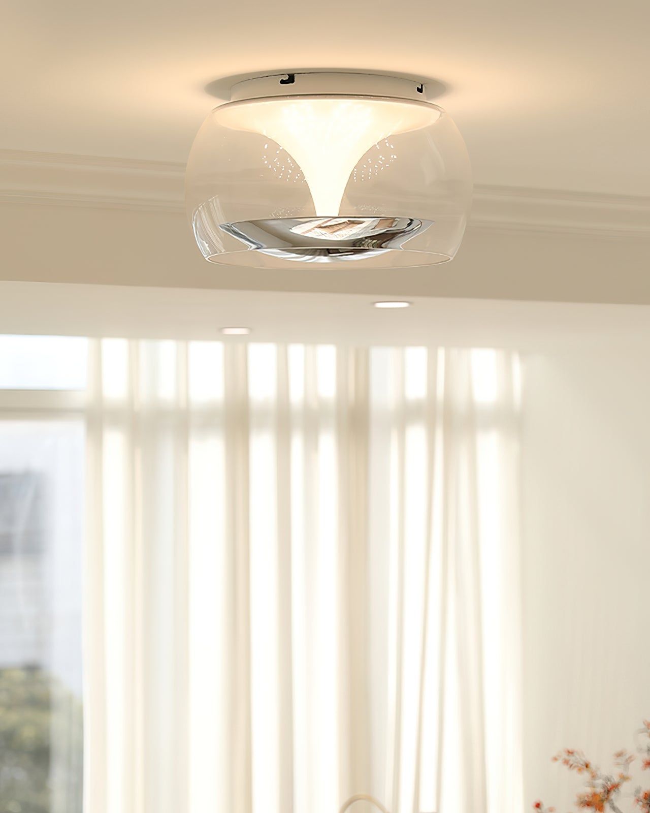 Eshara - Suspension en verre nordique pour plafond