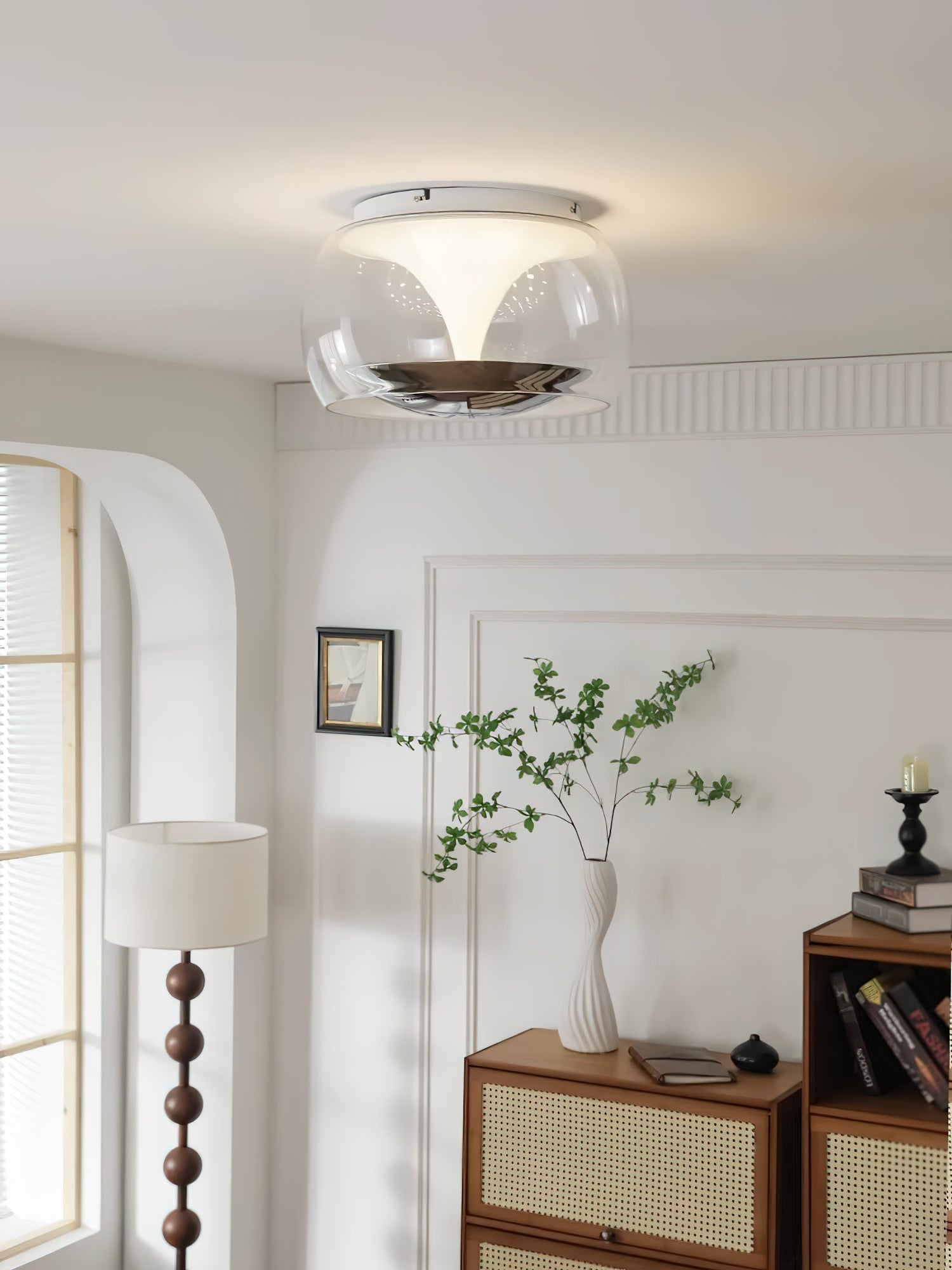 Eshara - Suspension en verre nordique pour plafond