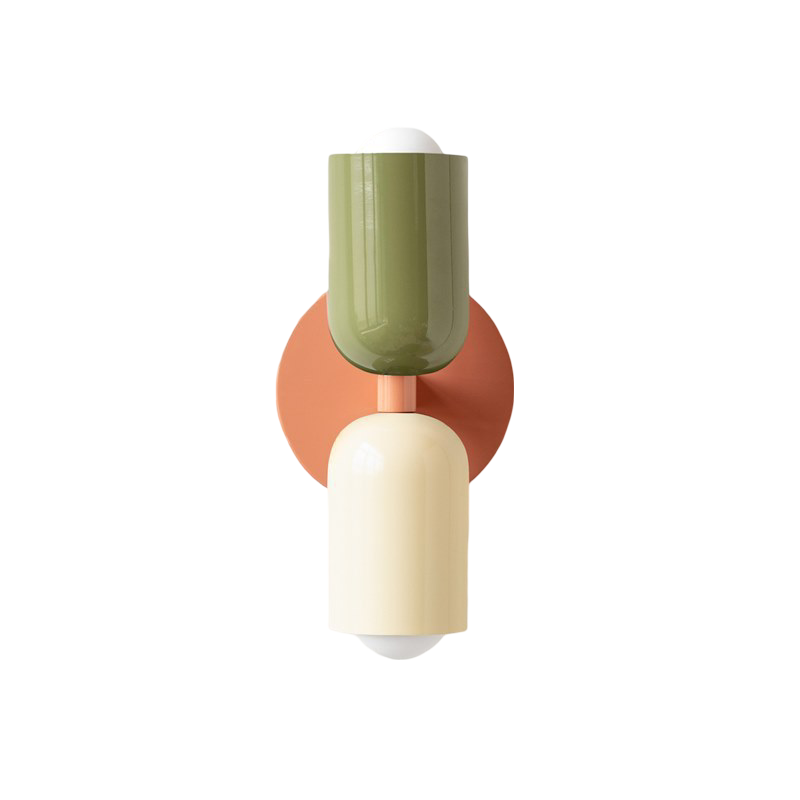 Dorellin - Északi Színes Kétfejű Vas Fali Lámpa