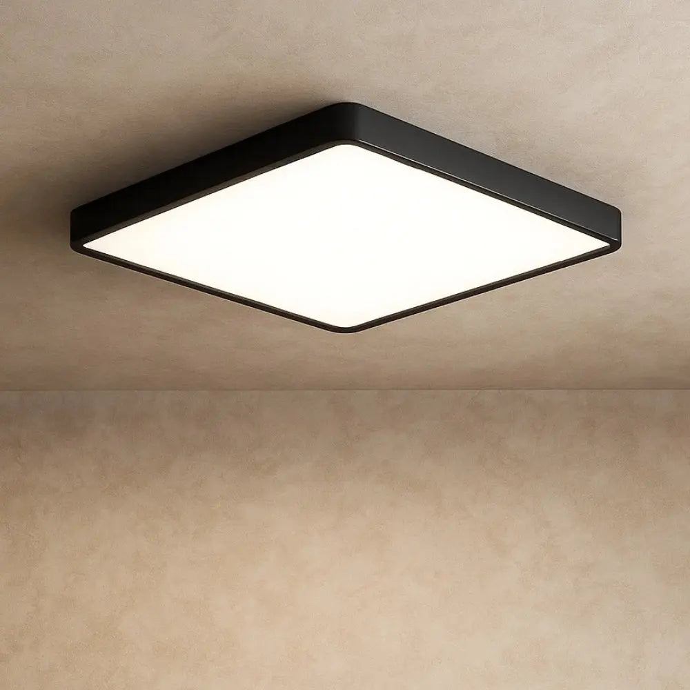 Quadreos - čtvercové LED stropní světlo s dřevěným rámem