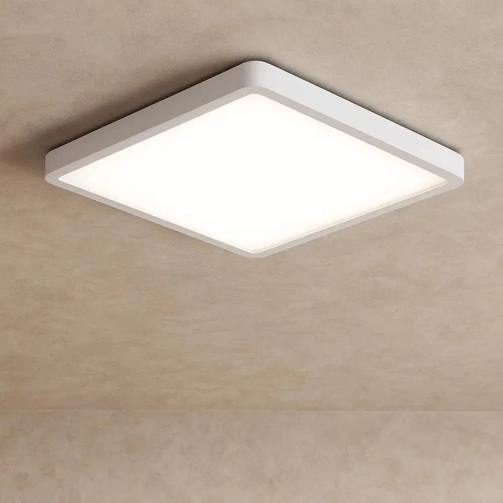 Quadreos - čtvercové LED stropní světlo s dřevěným rámem