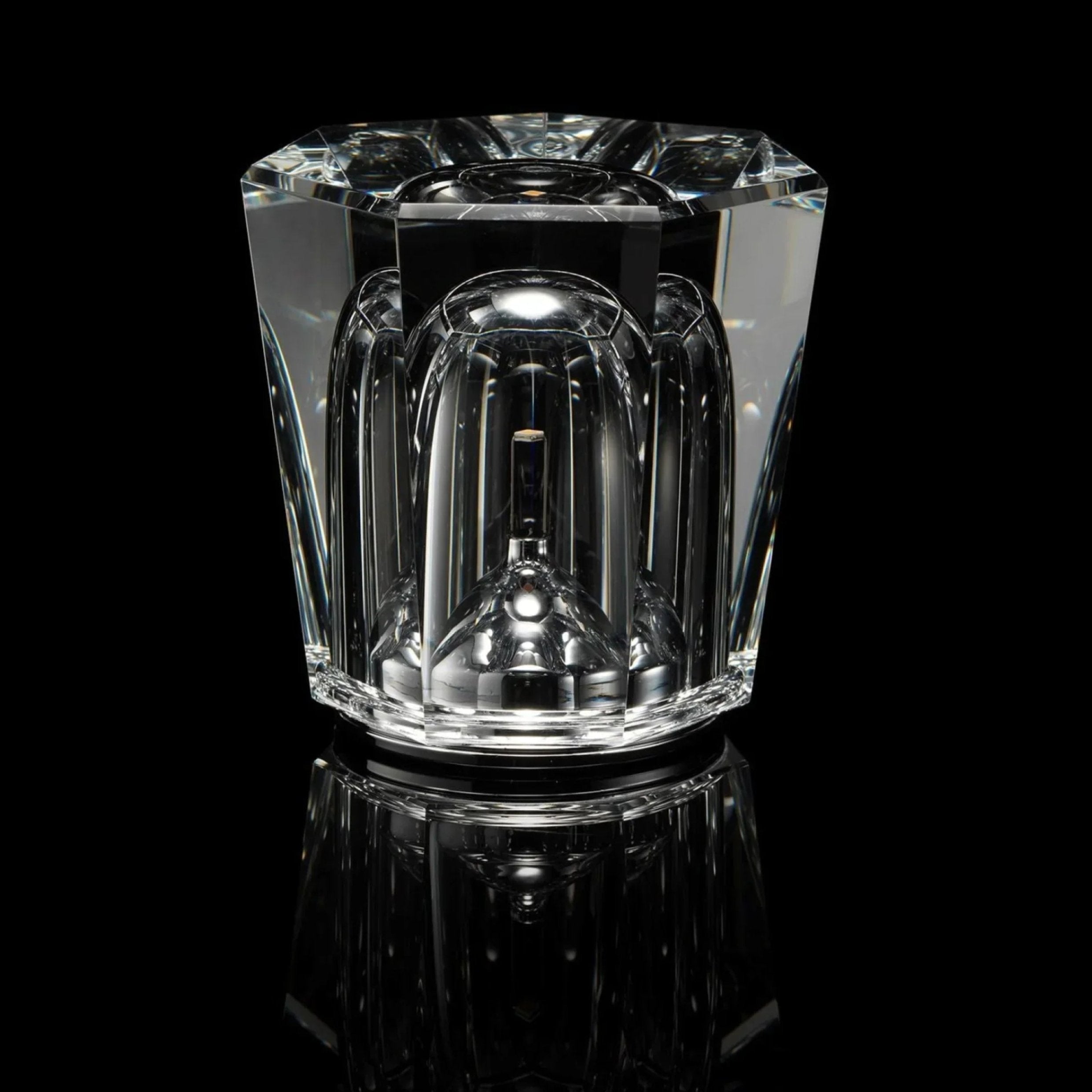 Liorael - Lampada da tavolo a LED ricaricabile con cristallo, design a diamante senza fili
