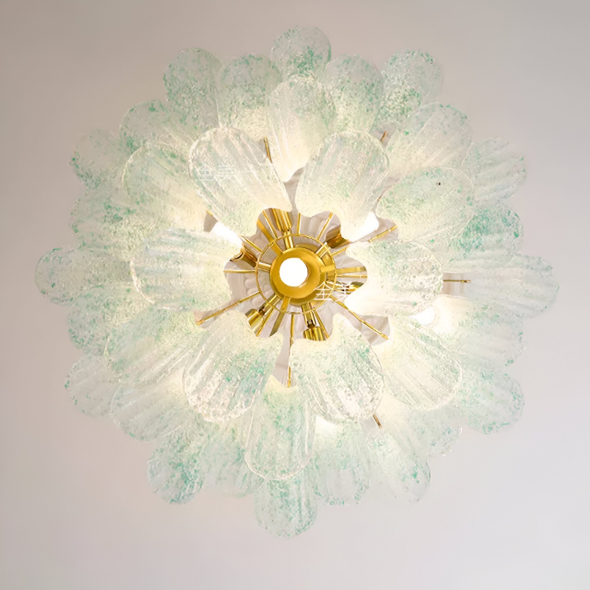 Virelli- Retro Murano-inspireret Farverig Glaslysekrone