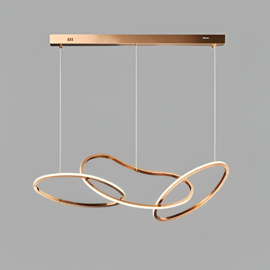 Torayne – Lampadario rotondo in acciaio inox con LED