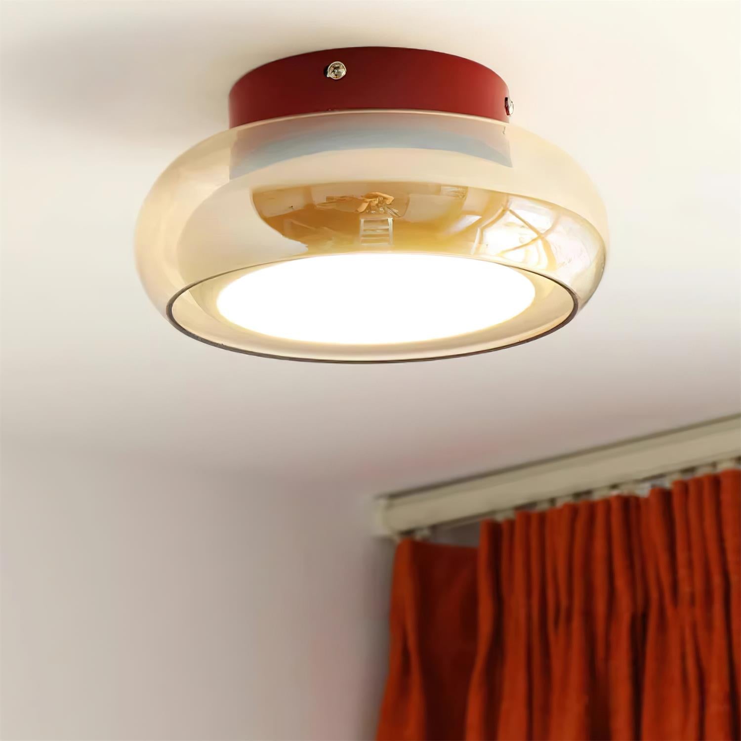 Aveline – Lampă de tavan vintage din sticlă