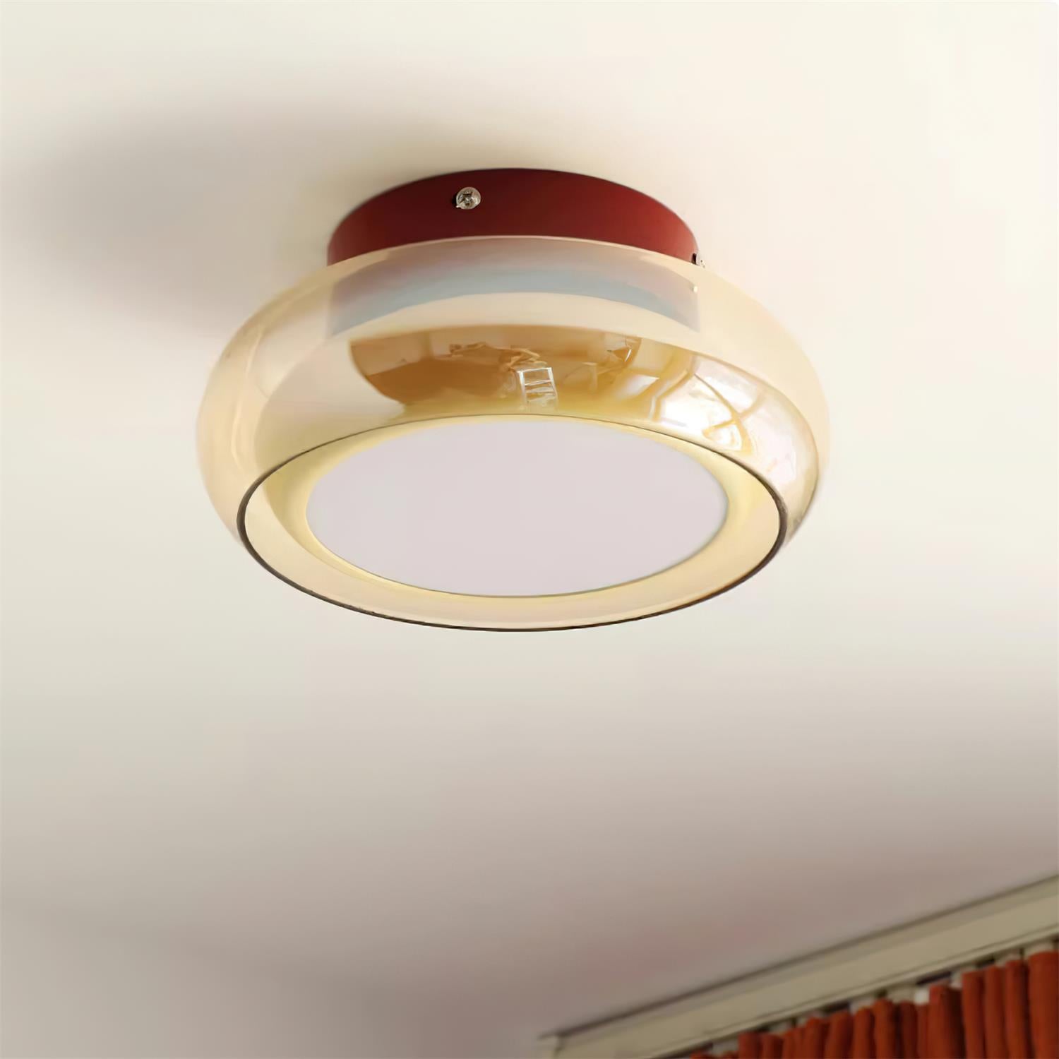 Aveline – Lampă de tavan vintage din sticlă