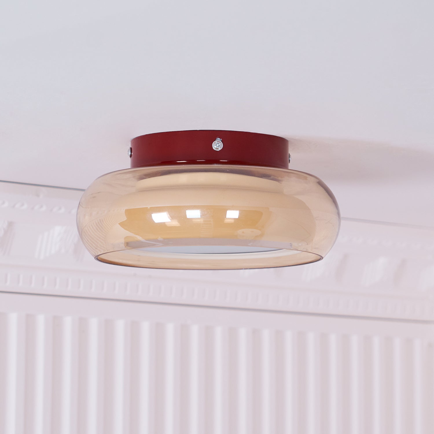 Aveline – Lampă de tavan vintage din sticlă