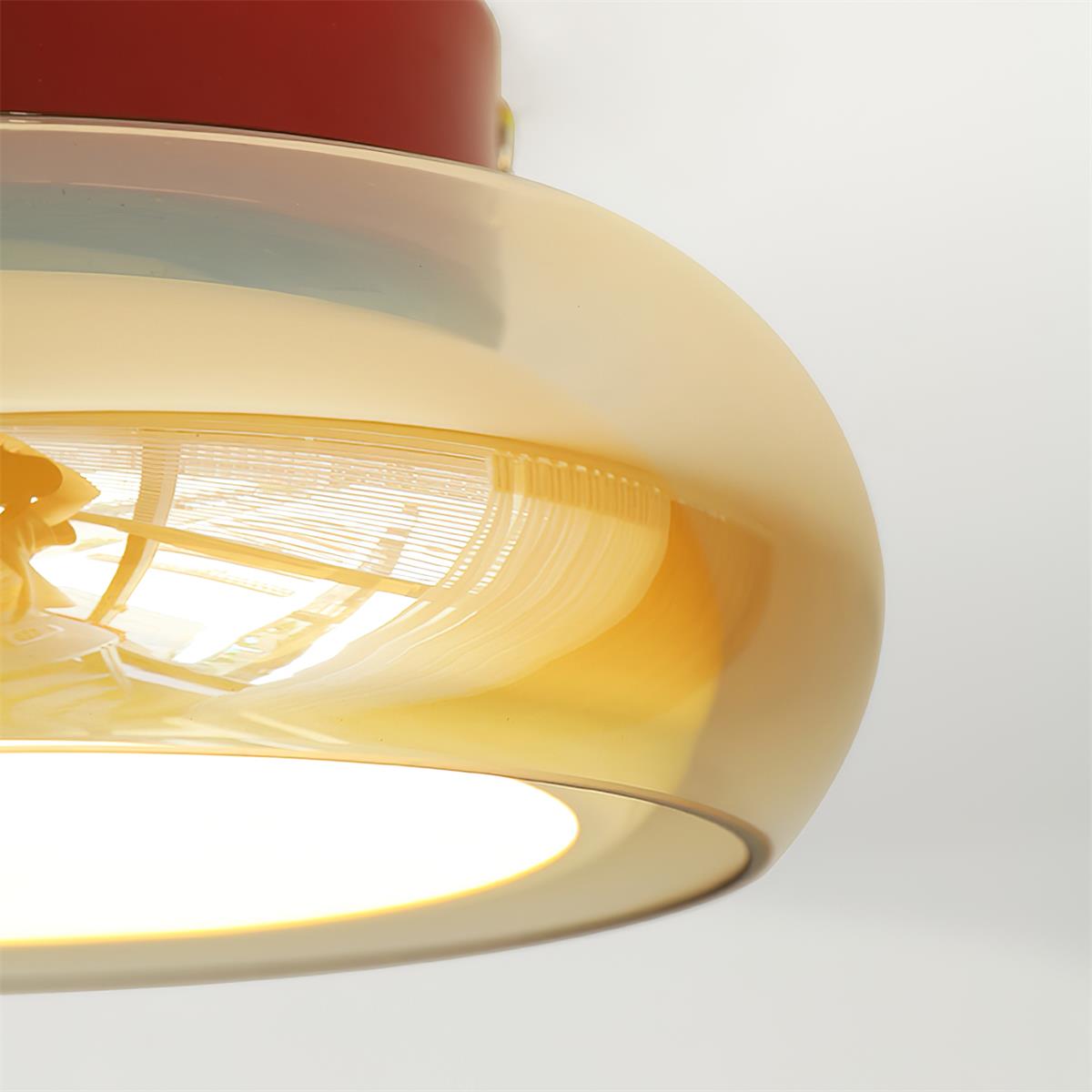 Aveline – Lampă de tavan vintage din sticlă