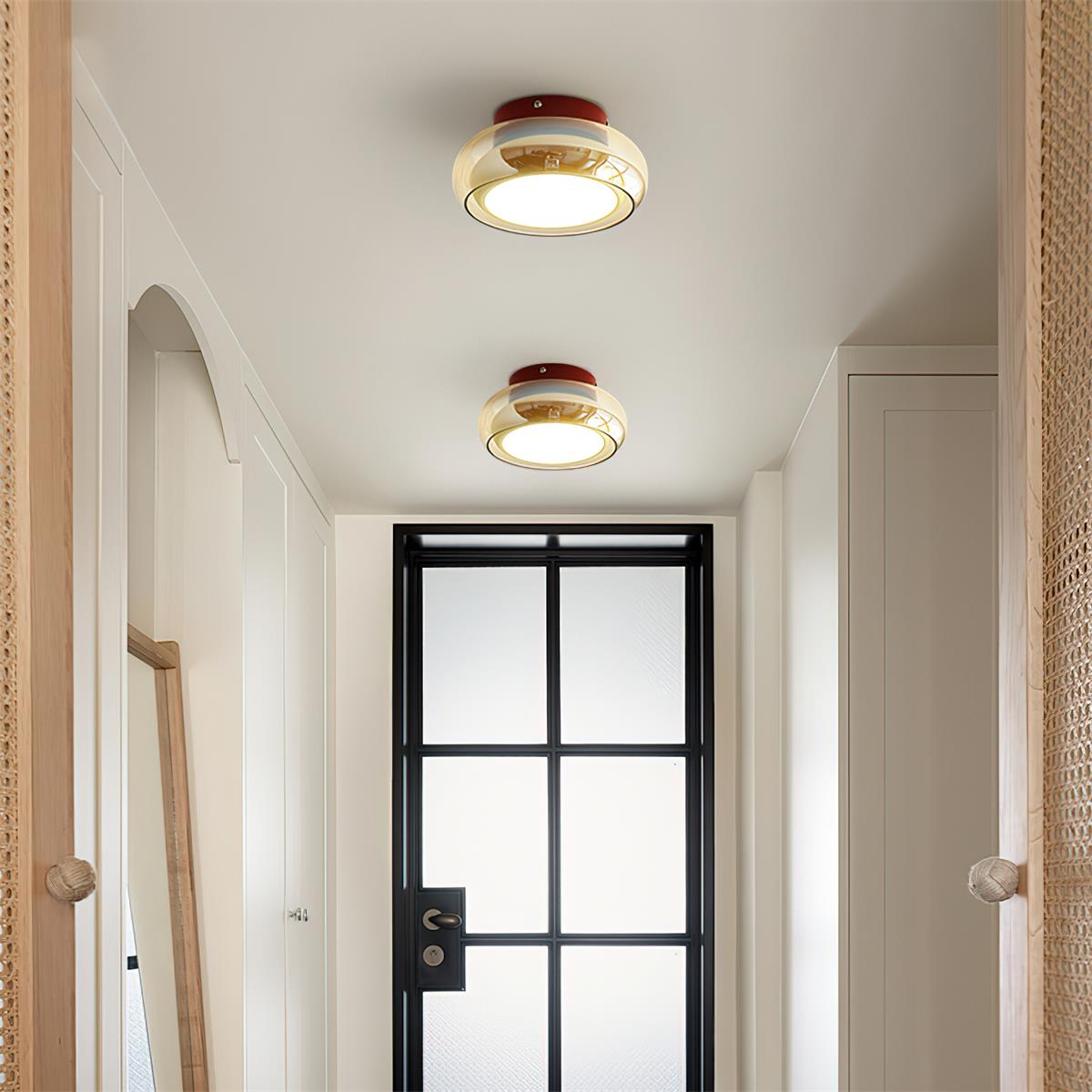 Aveline – Lampă de tavan vintage din sticlă