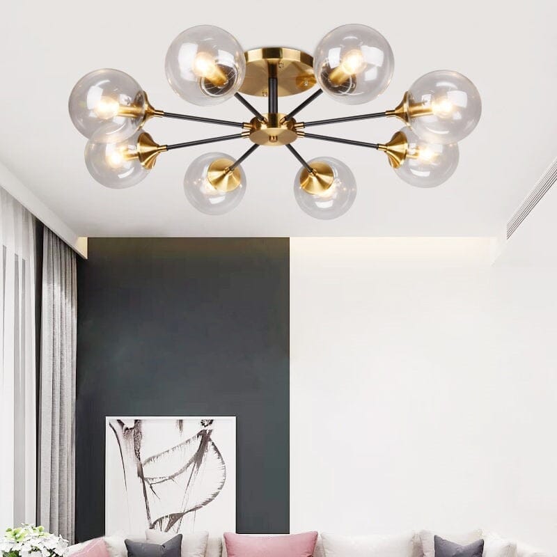 Jadivelle – Jade Glass Globe Modern Chandelier