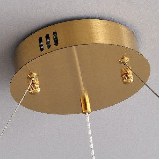 Duvera - Lustre moderne à LED à double anneau