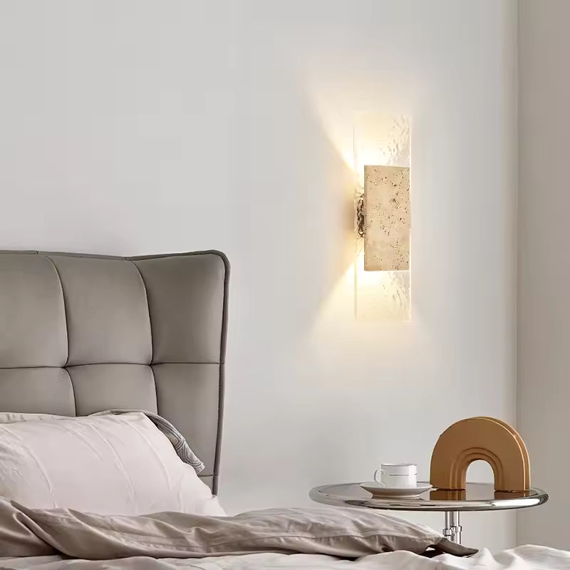 Ambrelune – Travertine Wabi-Sabi Wall Lamp