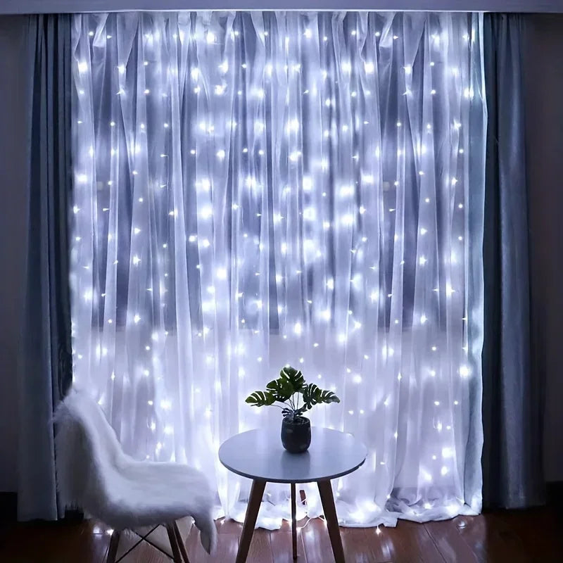 Elysio – Luces de cortina LED USB con mando a distancia