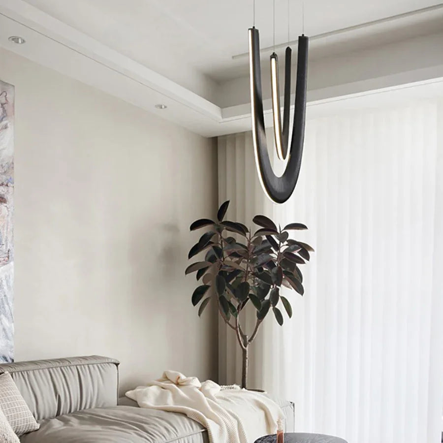 Velmira – Moderní vrstvený skleněný závěsný lustr