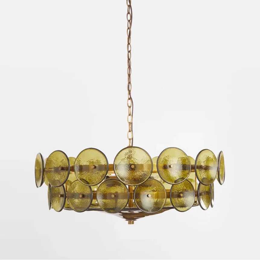 Evora - Lustre en verre de style milieu du siècle