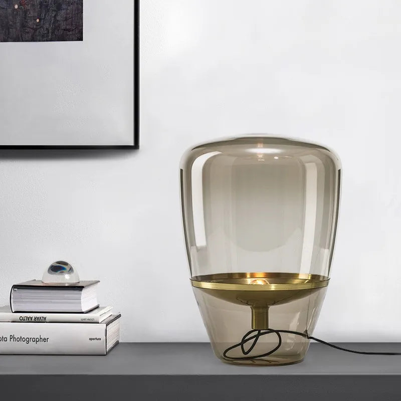 Norivelle – Scandinavian Glass LED Table Lamp