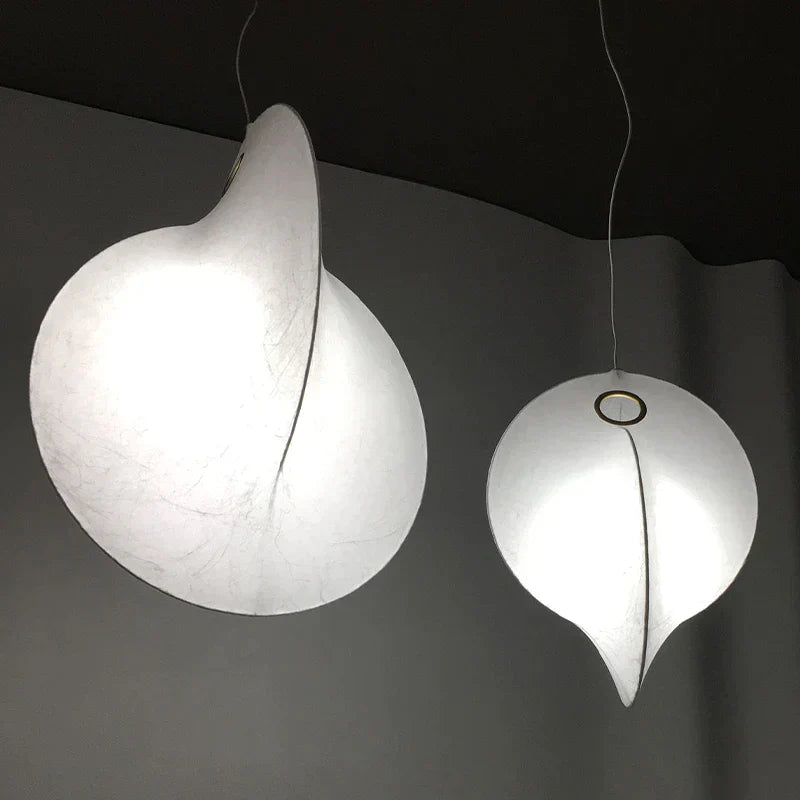 Auralisse - Lampada a sospensione in seta Wabi Sabi