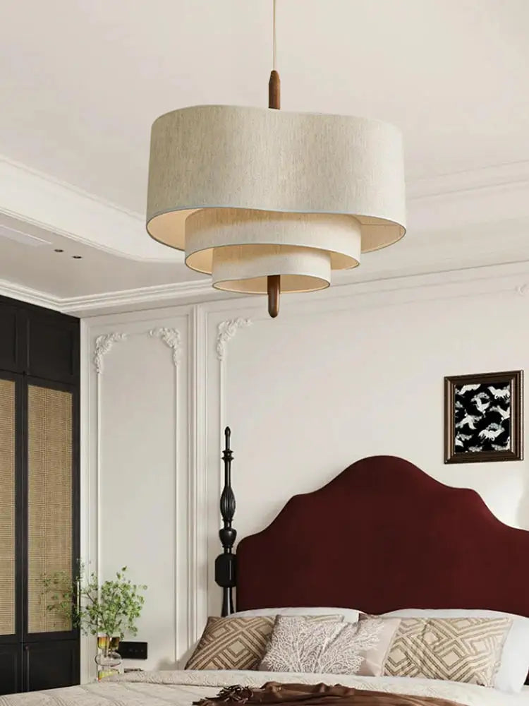 Bralith - Lampada a sospensione in tessuto Wabi Sabi