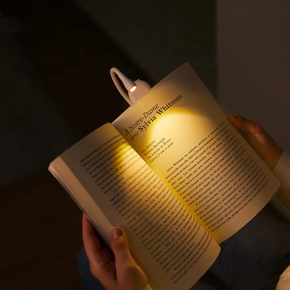 Clipp – USB Rechargeable Mini Reading Light with 360° Rotation