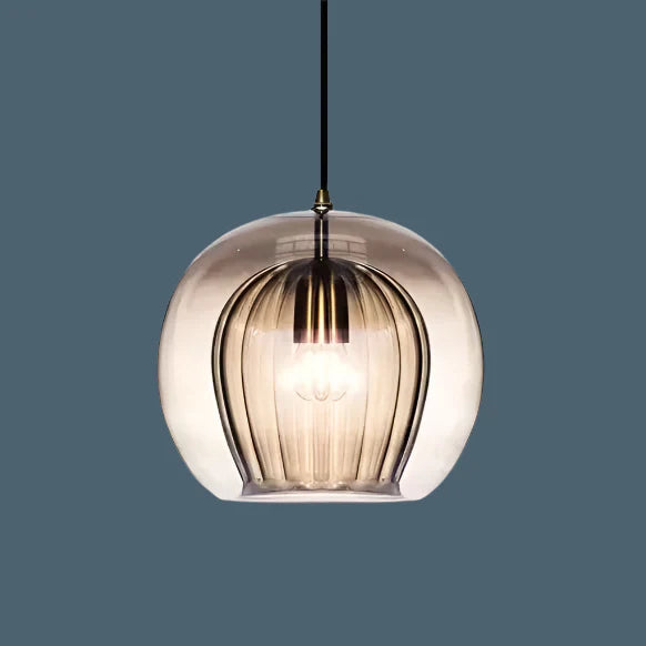 Pandra - Lampada a sospensione LED in vetro dipinto