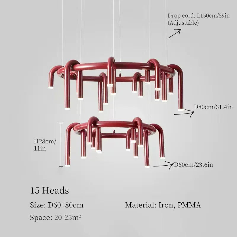 Selvaya – Egyszerű ívelt csillár függeszték