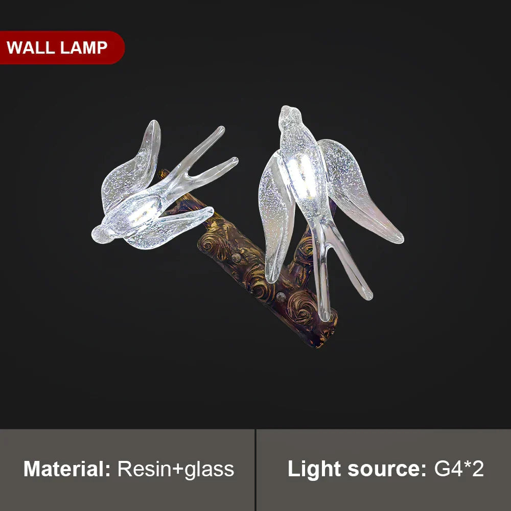 Sylverra - Swallow Branch Chandelier Pendant Lamp