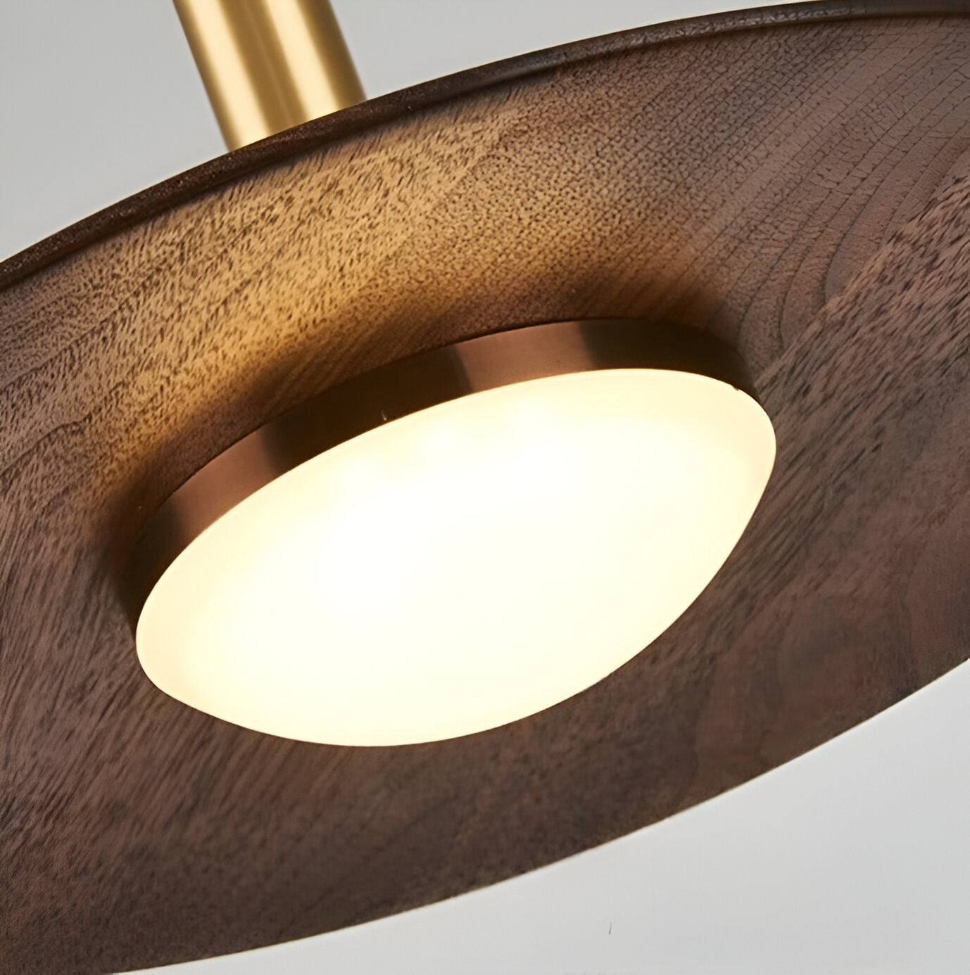 Drayven - Nordic Style Walnut-Finish Iron Pendant Light