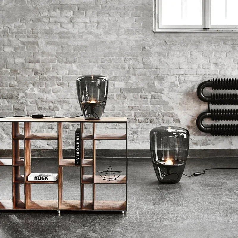 Norivelle – Scandinavian Glass LED Table Lamp