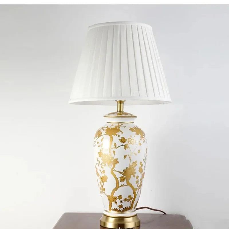 Aurivelle - Bordlampe i kobber og keramik
