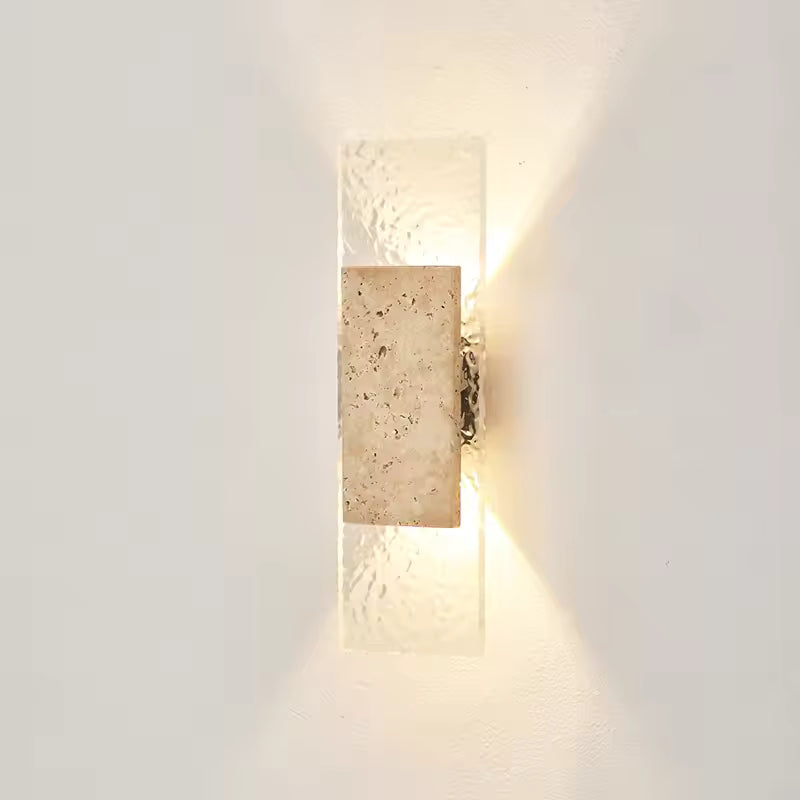 Ambrelune – Travertine Wabi-Sabi Wall Lamp