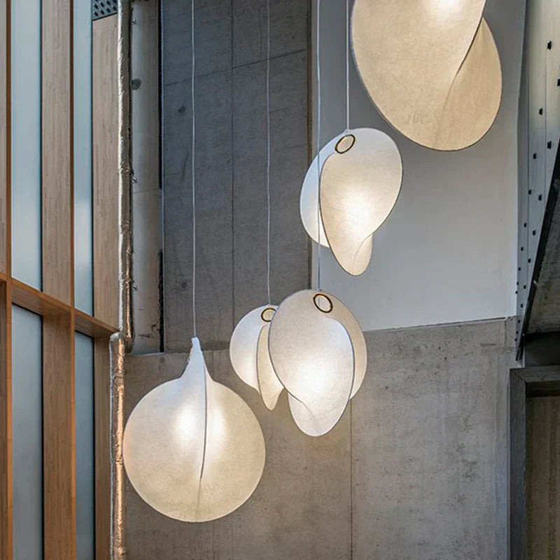 Auralisse - Lampada a sospensione in seta Wabi Sabi
