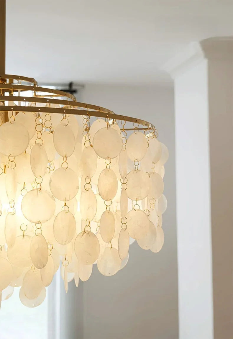 Mirellae- Sculptural Seashell-Inspired Pendant Chandelier