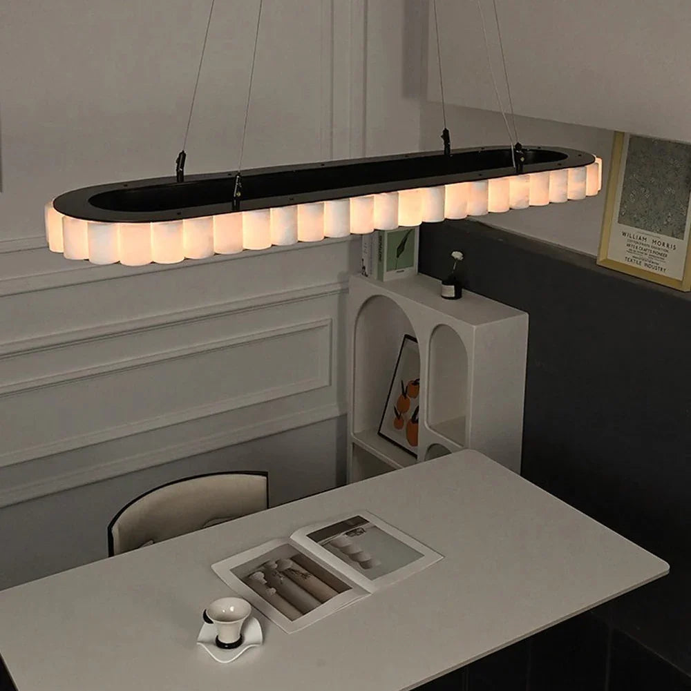 Ovallure – Kortárs ovális márvány függeszték csillár