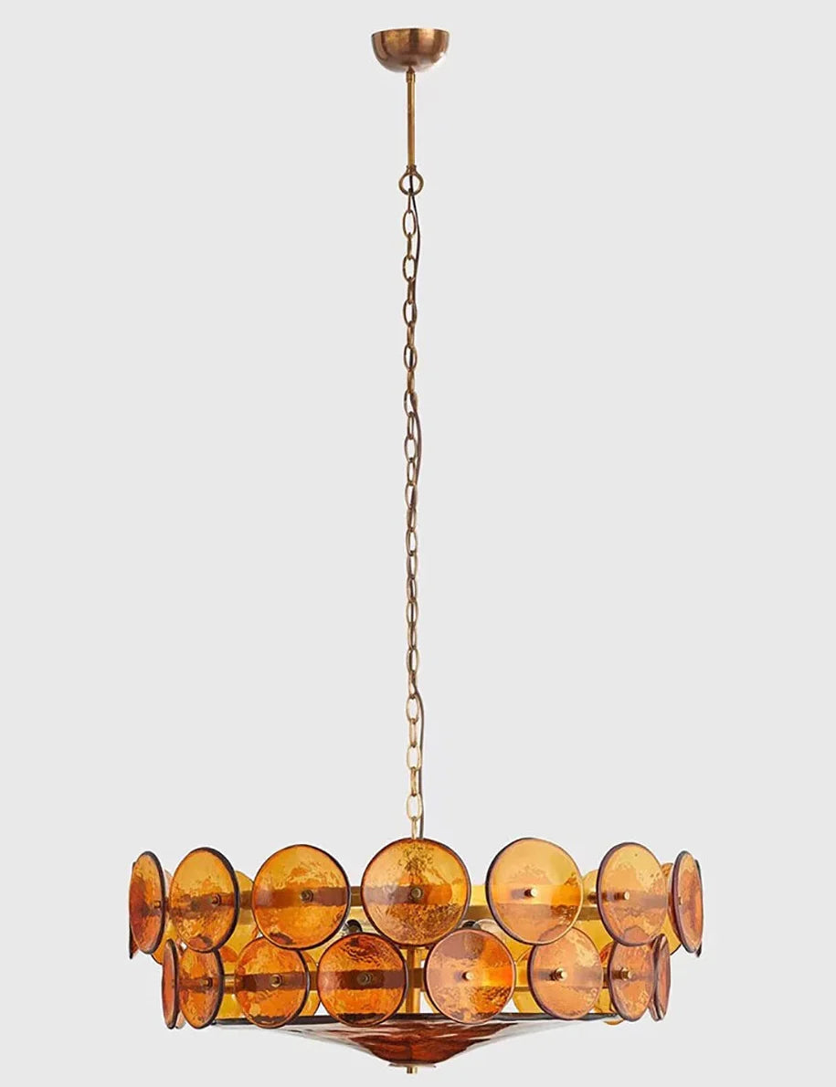 Evora - Lustre en verre de style milieu du siècle