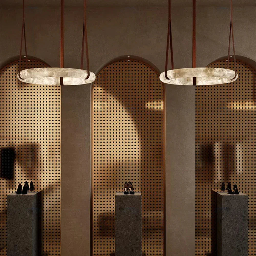 Marveon- Contemporary Marble Pendant Chandelier