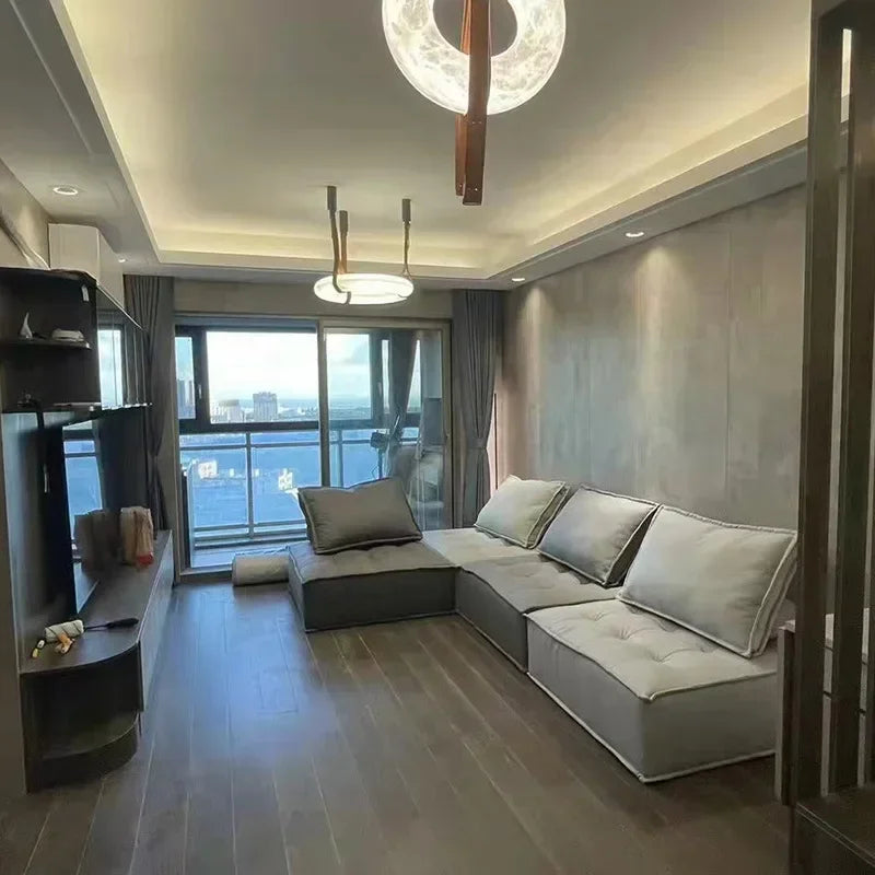 Marveon- Contemporary Marble Pendant Chandelier